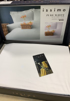 Постільна білизна Issimo Home Сатин Pure white євро