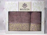 Набор махровых полотенец Belizza из 2 штук 50x90 см+70x140 см, модель 8