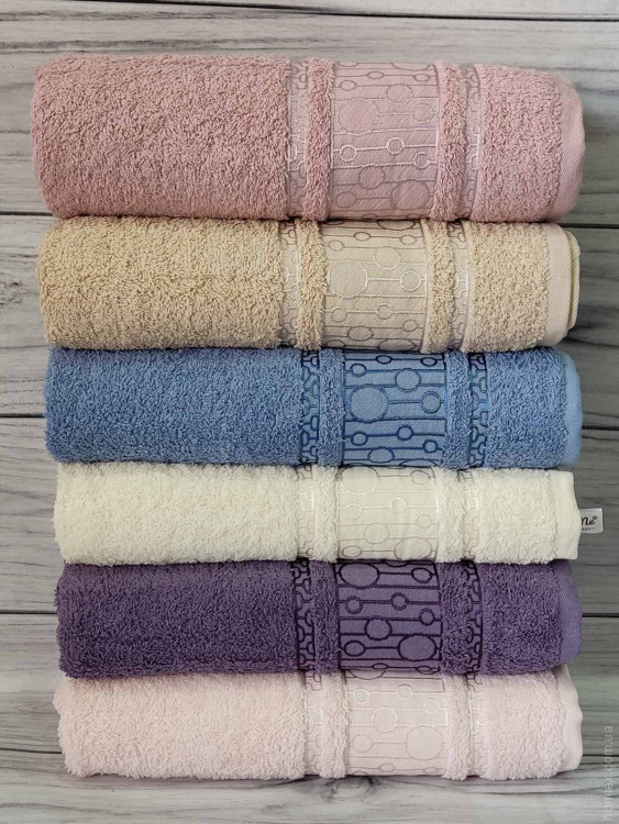 Набір махрових рушників Mame Home 70x140 см із 6 шт, модель 17