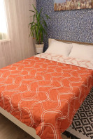 Стеганый пододеяльник-одеяло 4 сезона LightHouse  Weave-Orange 200х220 см