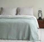 Плед - покривало La Modno Cosy Green - Ecru 200x220 см