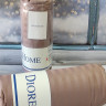 Сатинове простирадло на гумці Diore Home 160x200+30 см з наволочками коричнева