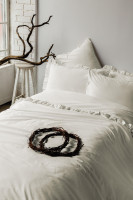 Постільна білизна Issimo Home Stonewash Frill vanilla poplin євро 