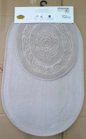Набор ковриков для ванной Zeron Cotton Mat 50x60 см + 60x100 см, светло-коричневый