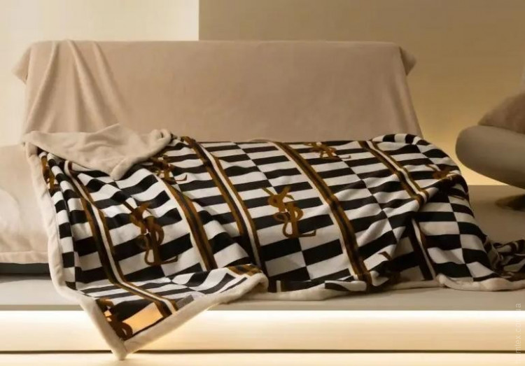 Плед велюровый двуслойный Home Textile 200x230 см, модель 7