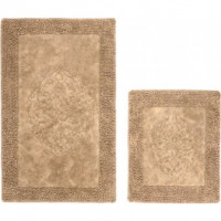Набор ковриков Arya Tiffany Светло-коричневый 2 предмета 60х100 см + 60x50 см
