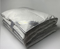 Одеяло Iglen Royal Series Roster 100% белый пух кассетное зимнее 160x215 см