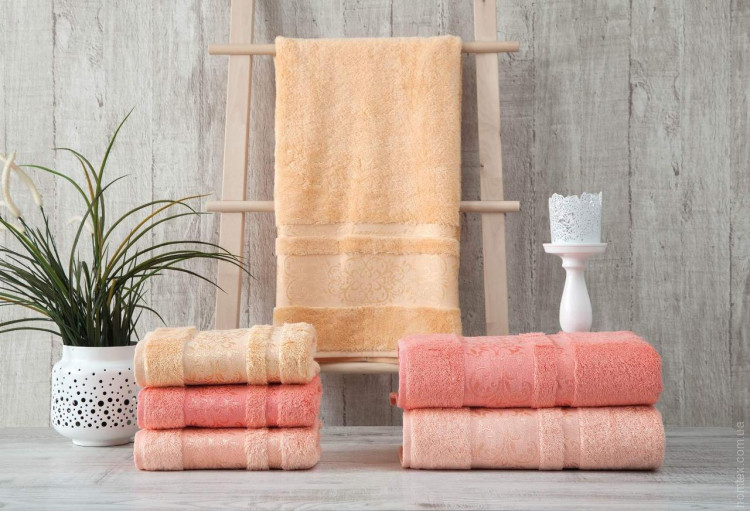 Полотенца бамбуковые 50*90 (3шт) 550г/м2 (TM Zeron) Damkas Desen (светло-оранжевый, светло-коралловый, темно коралловый) Полотенца бамбуковые 50*90 (3шт) 550г/м2 (TM Zeron) Damkas Desen (светло-оранжевый, светло-коралловый, темно коралловый)