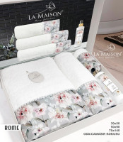 Набор полотенец La Maison Rome из 3 шт. 30х50 см+ 50х90 см +70x140 см с парфюмом