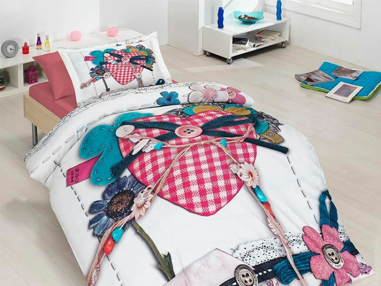 Постельное белье First Choice Lovable 3D satin полуторный