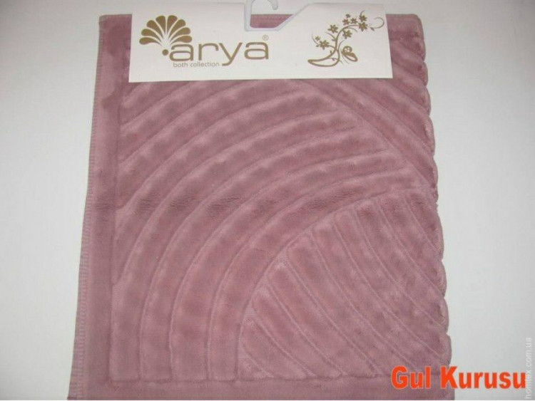 Коврик для ванной Arya Yazgulu темно-розовый круглый D-120 см