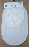 Набор ковриков для ванной Zeron Cotton Mat 50x60 см + 60x100 см, кремовый