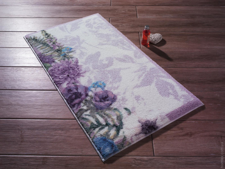 Коврик для ванной Confetti Pick Flower Lila 50x57 см