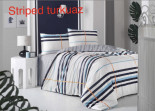 Постільна білизна Altinbasak Striped turquaz полуторний 