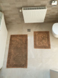 Набор хлопковых ковриков для ванной Zeron Vintage Mosaic из 2-х штук 50х60 см + 60х100 см коричневый