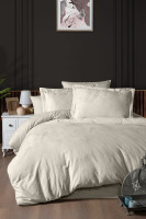 Постільна білизна жакард First Choice Stesha beige євро Постільна білизна жакард First Choice Stesha beige євро