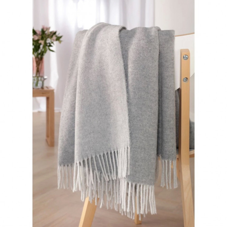 Плед Biederlack Plaid silver-stone 130x170 см