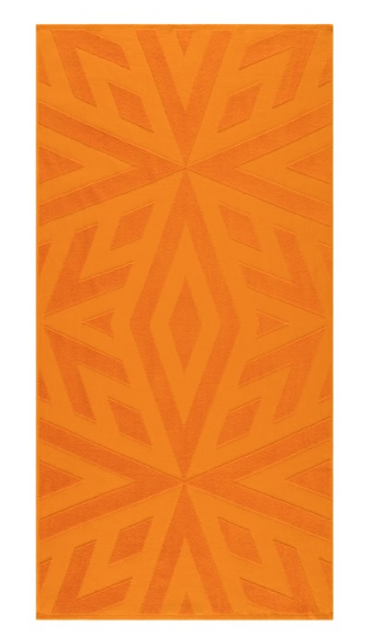 Пляжний рушник Maisonette Mar Maris Peshtemal помаранчевий 350 г/м2 75х150 см
