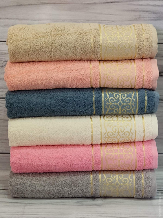 Набір махрових рушників Mame Home 70x140 см із 6 шт, модель 19