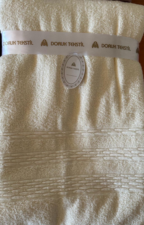 Махрове простирадло Doruk Tekstil 150x200 см Crem