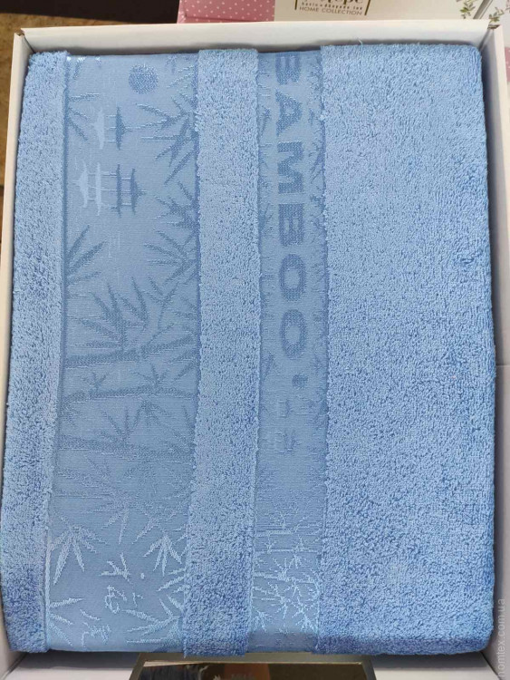 Простынь бамбуковая Merzuka 200x220 см голубая
