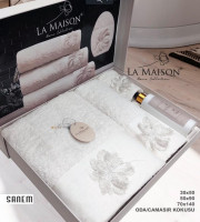 Набір рушників La Maison Sanem з 3 шт. 30х50 см + 50х90 см + 70х140 см з парфумом