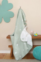 Дитячий плед у ліжечко Karaca Home Star mint 100х120 см
