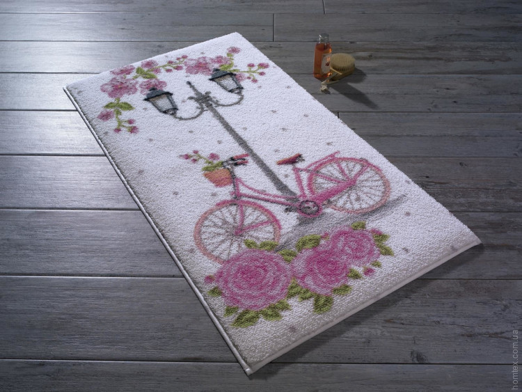 Коврик для ванной Confetti Romantic bike pembe 50x57 см