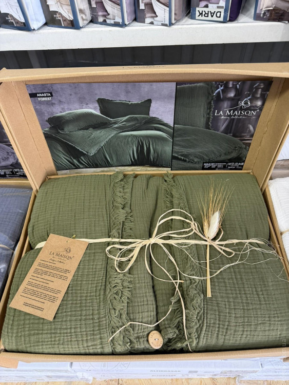 Постельное белье La Maison муслин Anasta forest евро