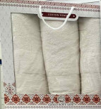 Набор махровых полотенец Gold Soft Life из 3-х штук 50х90 см - 2 шт+ 70х140 см - 1 шт, кремовый