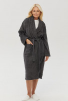 Халат махровый Lotus Home Basic New Line антрацит XL