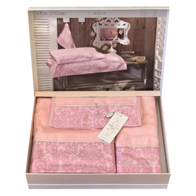 Набір бамбукових рушників Maison D'or Rose Marine Pink