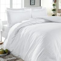 Простирадло SoundSleep сатин-страйп біле 200х220 см