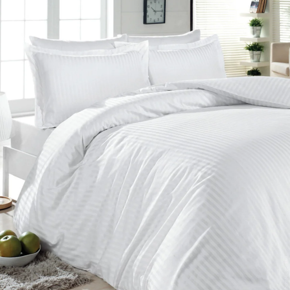 Простирадло SoundSleep сатин-страйп біле 200х220 см