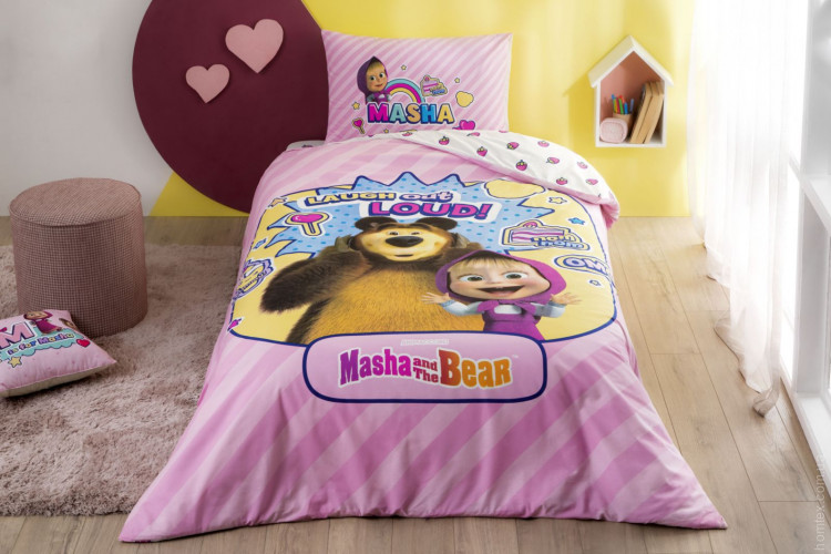 Постільна білизна TAC Disney Masha & The Bear Super Cute дитяча