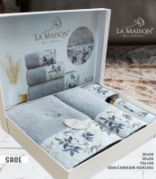 Набір рушників La Maison Sage з 3 шт. 30х50 см + 50х90 см + 70х140 см з парфумом