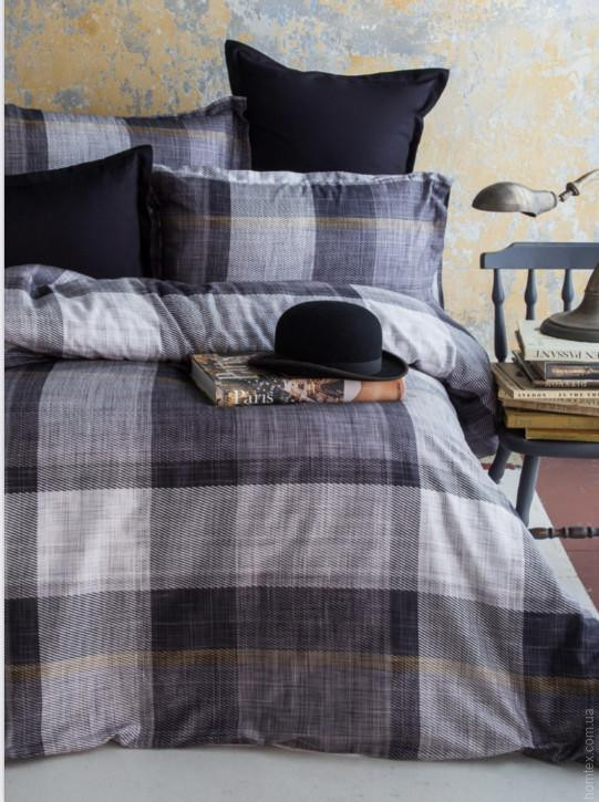 Постельное белье Issimo Home Сатин Dunloe Black евро