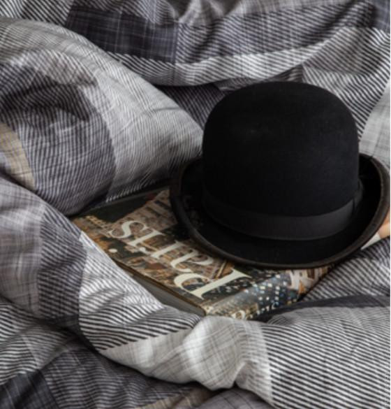 Постельное белье Issimo Home Сатин Dunloe Black евро
