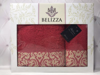 Набор махровых полотенец Belizza из 2 штук 50x90 см+70x140 см, модель 11