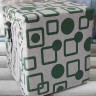 Постільна білизна Cotton Collection Зелений квадрат полуторне