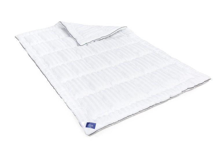 Одеяло шерстяное Mirson Деми Royal Pearl HAND MADE сатин+микро 110x140 см, №1361