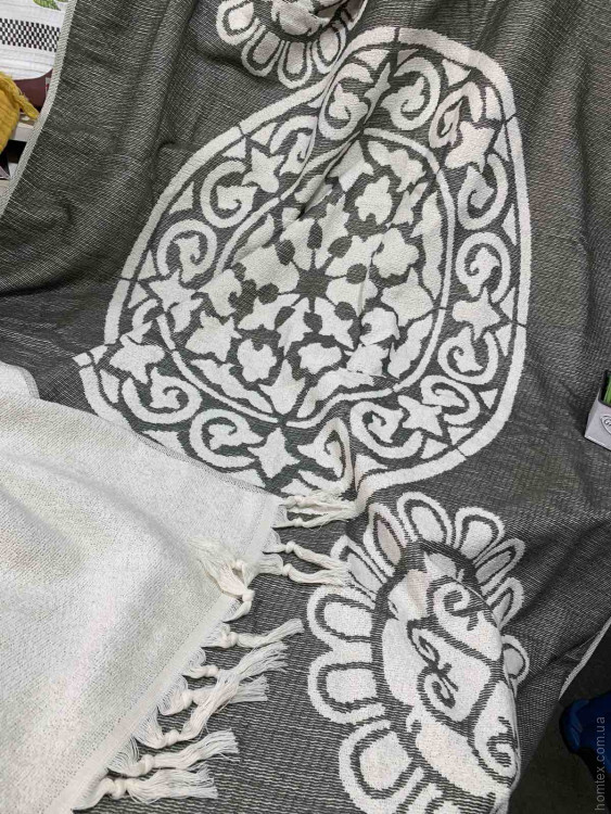Полотенце Pestemal Sikel Mandala 100x150 см серое