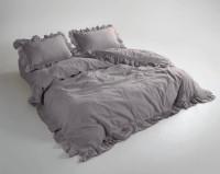 Постільна білизна Limasso NATURAL Grey EXCLUSIVE євро