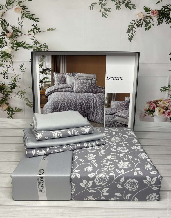 Постільна білизна Romeo Home сатин Denim євро
