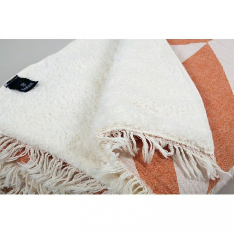 Плед микроплюш Barine Fishbone Throw orange (оранжевый) 125x170 см