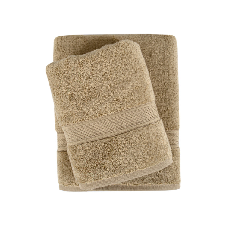 Рушник махровий Lotus Home Grand soft twist cappuccino капучино 50х90 см