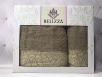 Набор махровых полотенец Belizza из 2 штук 50x90 см+70x140 см, модель 12