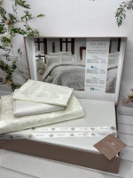 Постільна білизна Belizza Lisa Krem сатин-жаккард євро