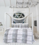 Постільна білизна Altinbasak Pearl sky полуторний 