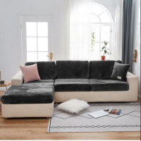 Чехол на диванную подушку - сидушку 1-х местный Homytex темно-серый (50-70x50-70+5-20 см)